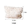 Soft Creamy Heart Plush Everyday Pouch Set