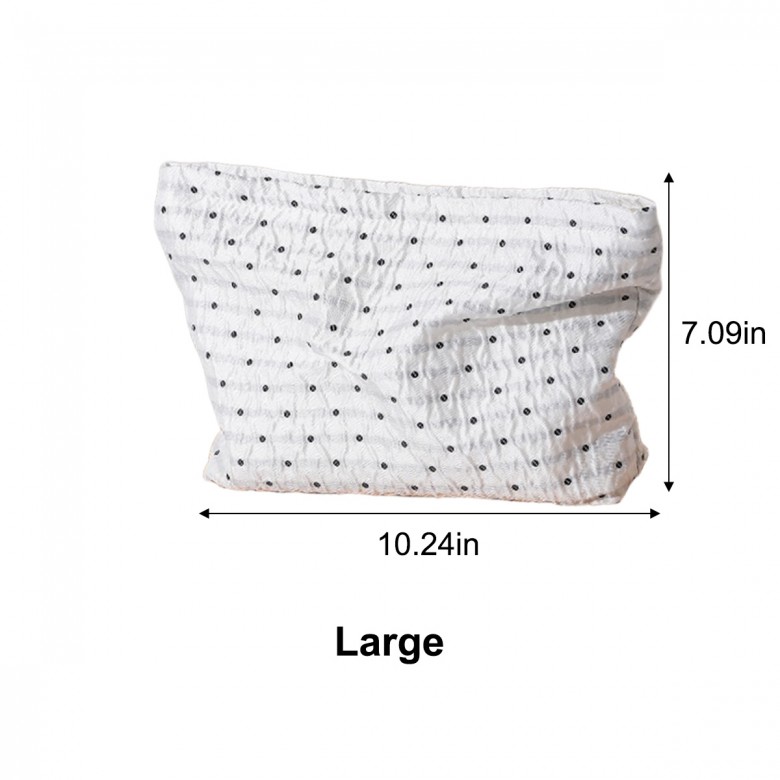 Black Polka Dot Makeup Pouch Black Polka Dot Makeup Pouch