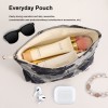 Dark Blue Floral Makeup Pouch