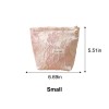 Embossed Pink Floral Makeup Pouch