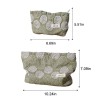 Forest Green Floral Embroidered Makeup Pouch