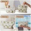 Fresh Cotton Linen Embroidered Makeup Pouch