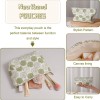 Fresh Cotton Linen Embroidered Makeup Pouch