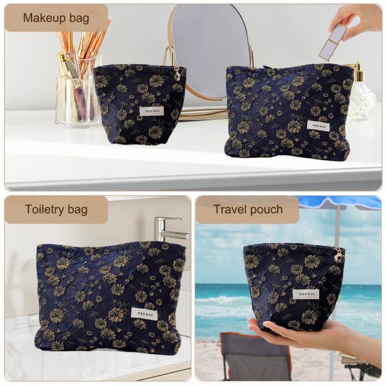 Gold Daisy Cosmetic Pouch Gold Daisy Cosmetic Pouch