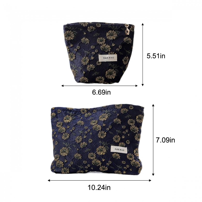Gold Daisy Cosmetic Pouch Gold Daisy Cosmetic Pouch