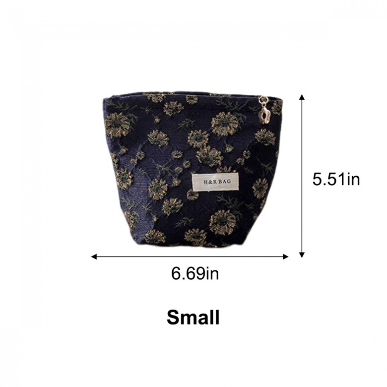 Gold Daisy Cosmetic Pouch Gold Daisy Cosmetic Pouch