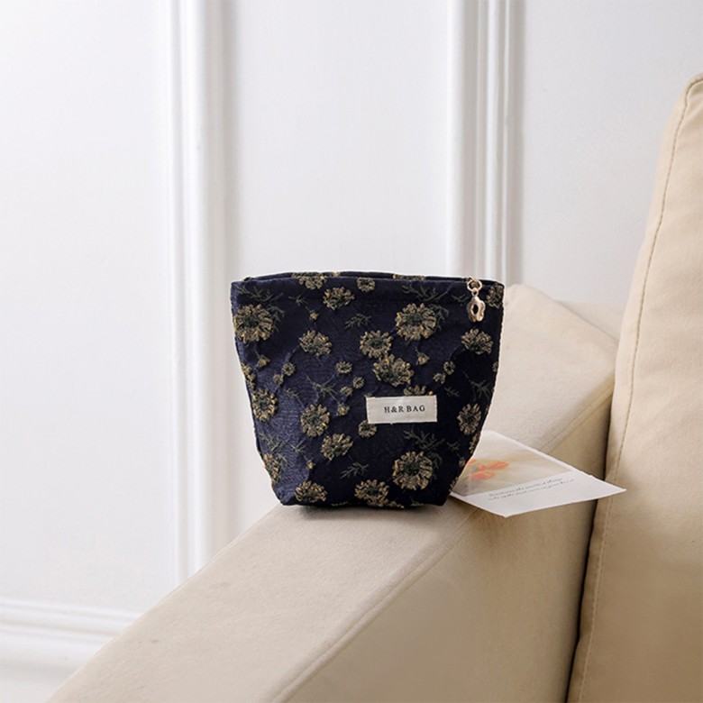 Gold Daisy Cosmetic Pouch Gold Daisy Cosmetic Pouch
