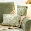 Light Green Floral Makeup Pouch