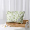 Light Green Floral Makeup Pouch