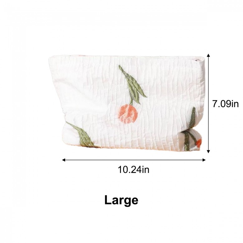 Organic Cotton Tulip Makeup Pouch Organic Cotton Tulip Makeup Pouch