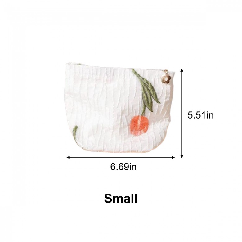 Organic Cotton Tulip Makeup Pouch Organic Cotton Tulip Makeup Pouch