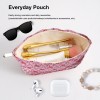 Rose Pink Heart Makeup Pouch