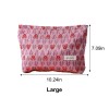 Rose Pink Heart Makeup Pouch