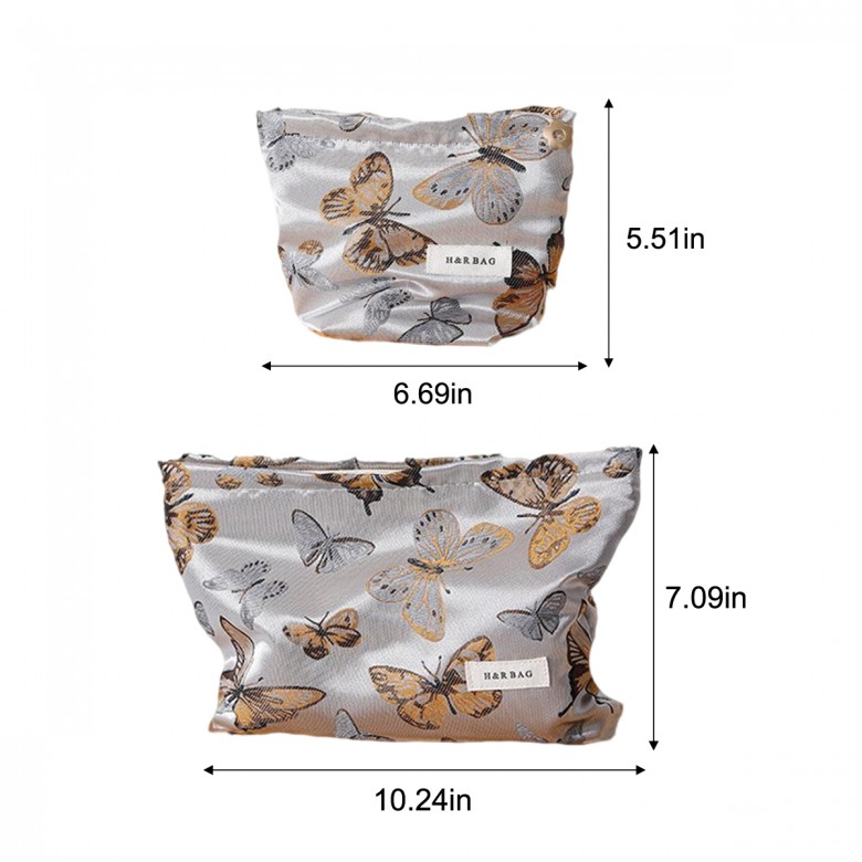 Vintage Butterfly Makeup Pouch