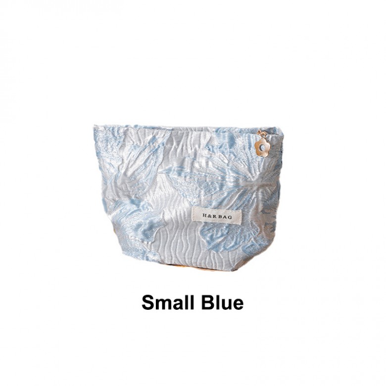 Blue Floral Makeup Bag Set 2PCS Blue Floral Makeup Bag Set 2PCS