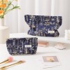 Embroidered Cotton Linen Makeup Bag 