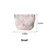 Pink Floral Canvas Makeup Bag