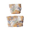Yellow Floral Makeup Pouch