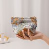 Yellow Floral Makeup Pouch