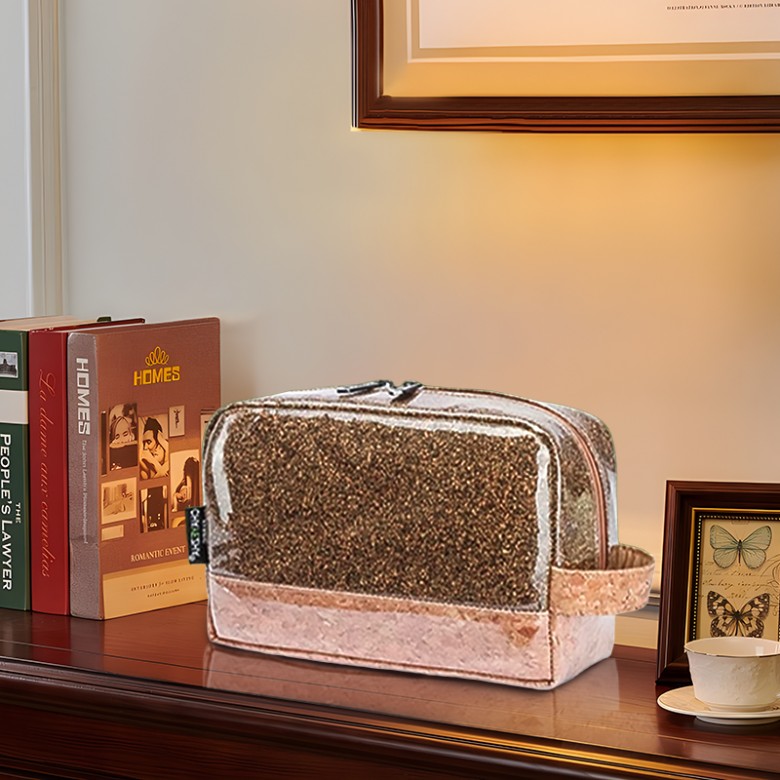Eco-Friendly Tea Leaf Residue Makeup Bag Eco-Friendly Tea Leaf Residue Makeup Bag