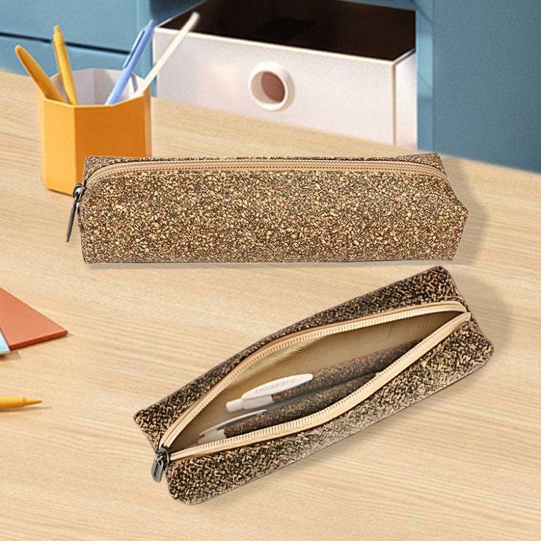 Eco-friendly Tea Leaf Pencil Case Makeup Brush Bag Eco-friendly Tea Leaf Pencil Case Makeup Brush Bag